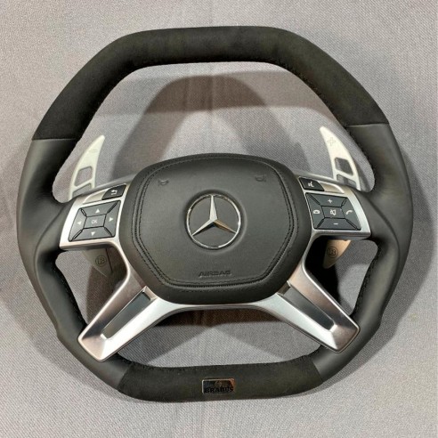 Mercedes-Benz W463 X166 W166 W212 Steering Wheel Leather Alcantara