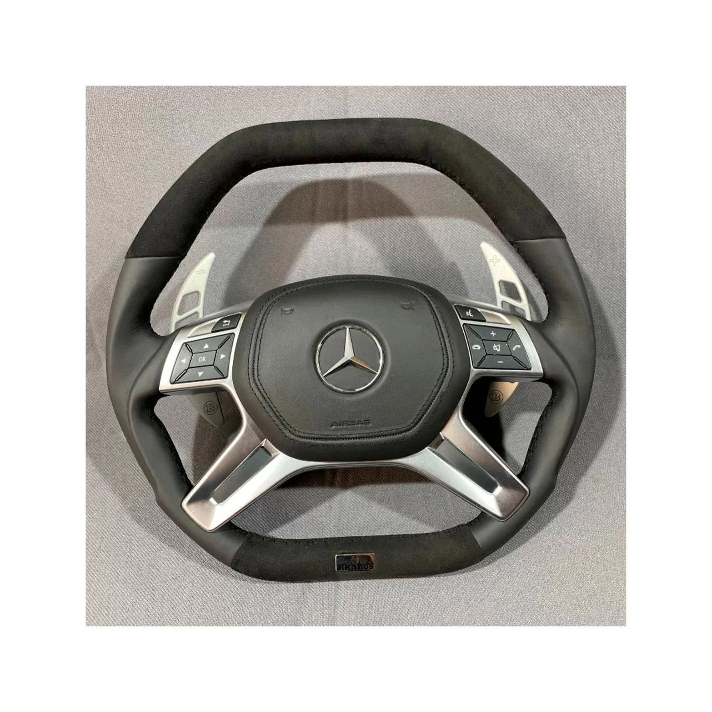 Mercedes-Benz W463 X166 W166 W212 Steering Wheel Leather Alcantara