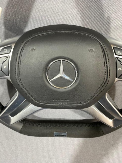 Mercedes-Benz W463 X166 W166 W212 Steering Wheel Leather Alcantara