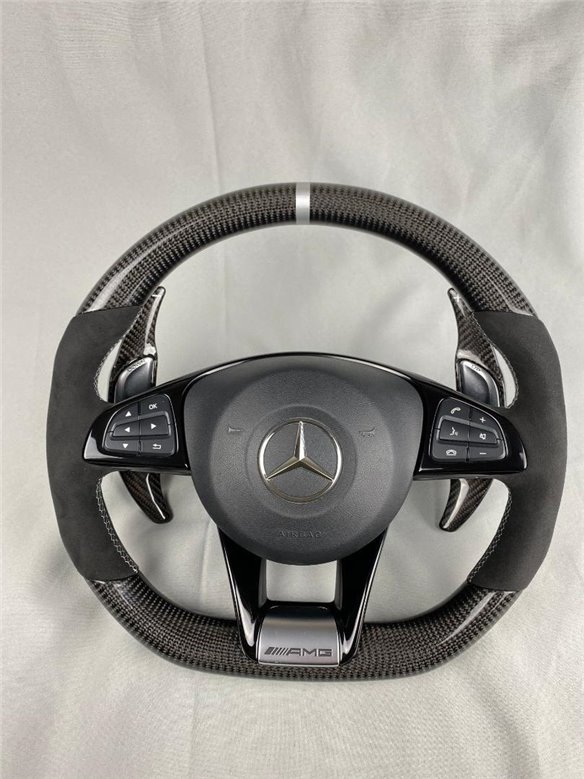 AMG Mercedes-Benz W205 W213 C-Class E-Class Steering Wheel Carbon Alcantara