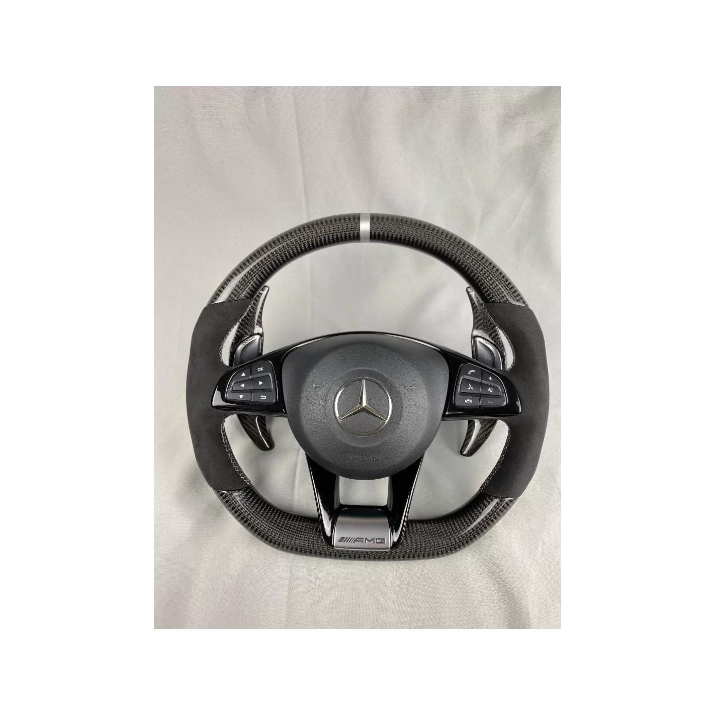 AMG Mercedes-Benz W205 W213 C-Class E-Class Steering Wheel Carbon Alcantara