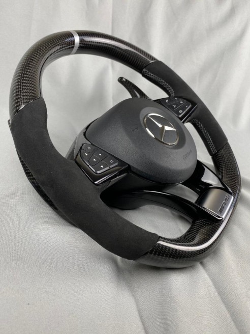 AMG Mercedes-Benz W205 W213 C-Class E-Class Steering Wheel Carbon Alcantara