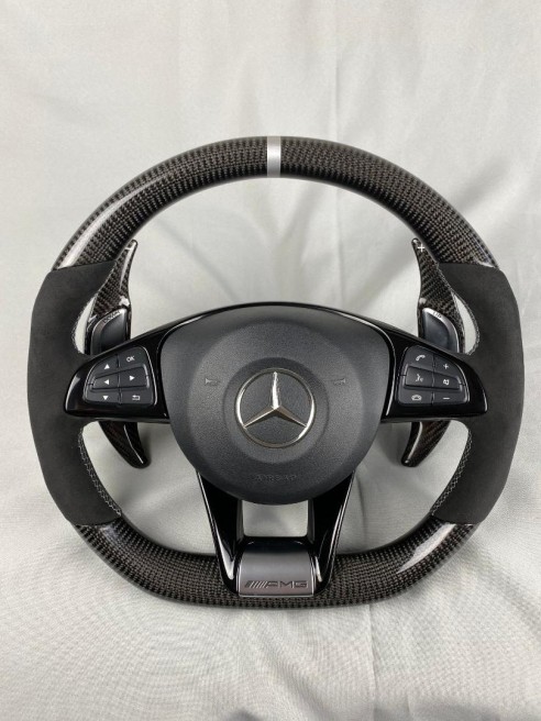 AMG Mercedes-Benz W205 W213 C-Class E-Class Steering Wheel Carbon Alcantara