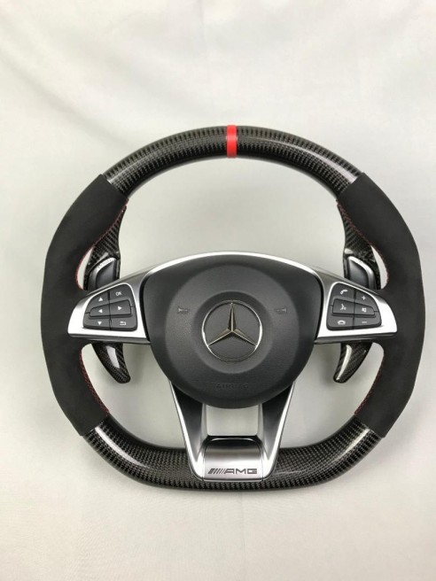 AMG Mercedes-Benz W205 W213 C-Class E-Class original Steering Wheel Carbon Alcantara