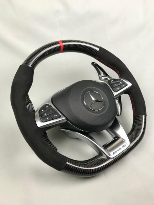 AMG Mercedes-Benz W205 W213 C-Class E-Class original Steering Wheel Carbon Alcantara