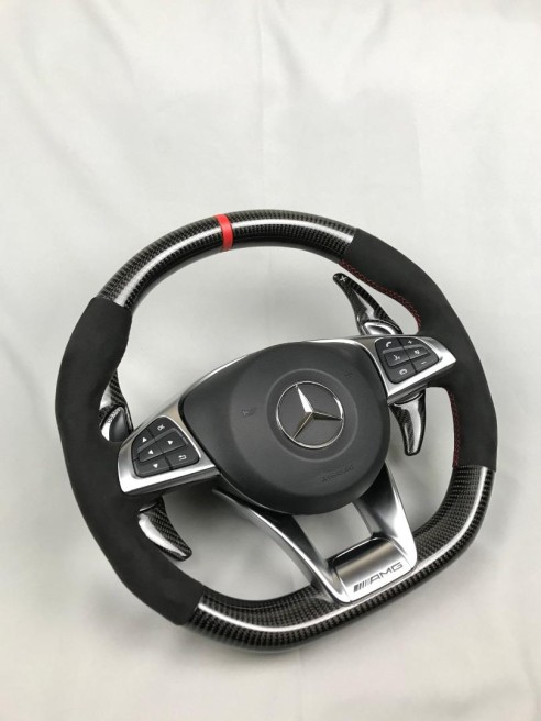 AMG Mercedes-Benz W205 W213 C-Class E-Class original Steering Wheel Carbon Alcantara