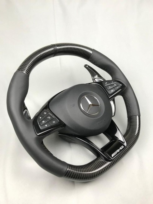 Carbon fiber AMG steering wheel for Mercedes-Benz C-Class E-Class W205 W213 W463