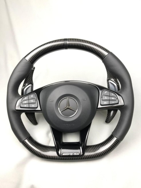 Carbon fiber AMG steering wheel for Mercedes-Benz C-Class E-Class W205 W213 W463