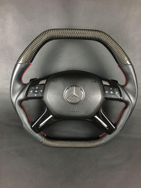 Carbon fiber steering wheel for Mercedes-Benz Mercedes-Benz G-Class E-Class ML GL W463 W166 W212