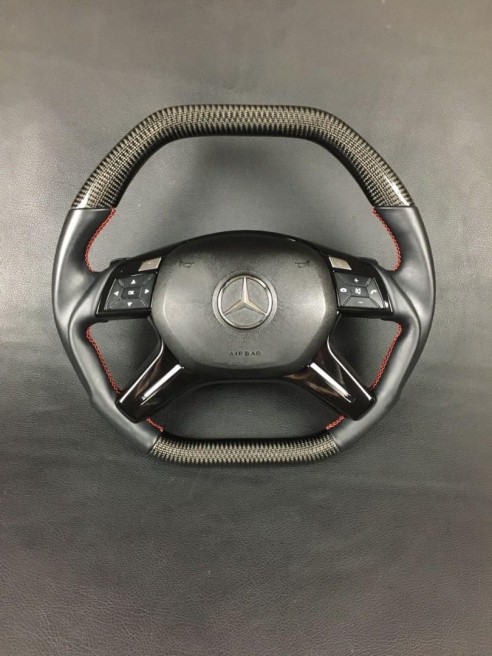 Carbon fiber steering wheel for Mercedes-Benz Mercedes-Benz G-Class E-Class ML GL W463 W166 W212