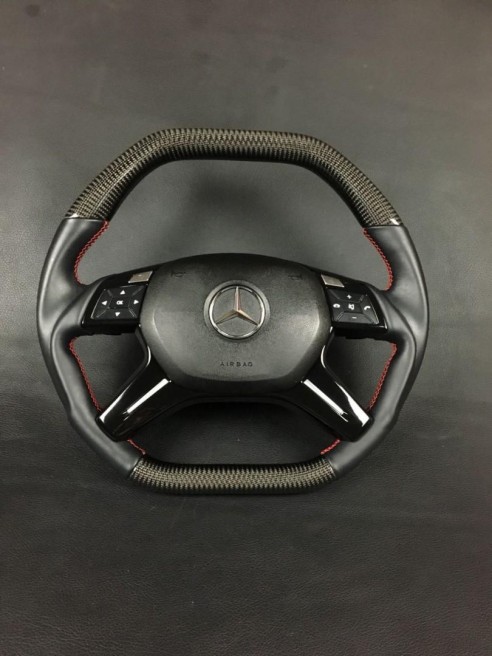 Carbon fiber steering wheel for Mercedes-Benz Mercedes-Benz G-Class E-Class ML GL W463 W166 W212