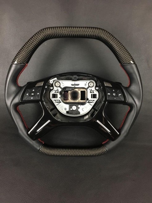 Carbon fiber steering wheel for Mercedes-Benz Mercedes-Benz G-Class E-Class ML GL W463 W166 W212