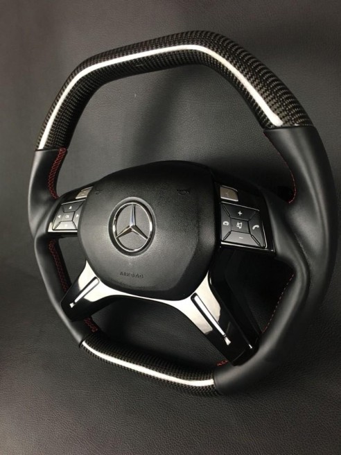 Carbon fiber steering wheel for Mercedes-Benz Mercedes-Benz G-Class E-Class ML GL W463 W166 W212