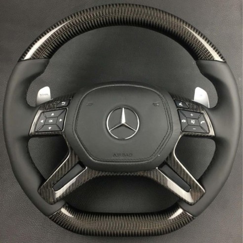 Carbon fiber steering wheel AMG for Mercedes-Benz G-Class W463 W166 W212 E-Class GL ML