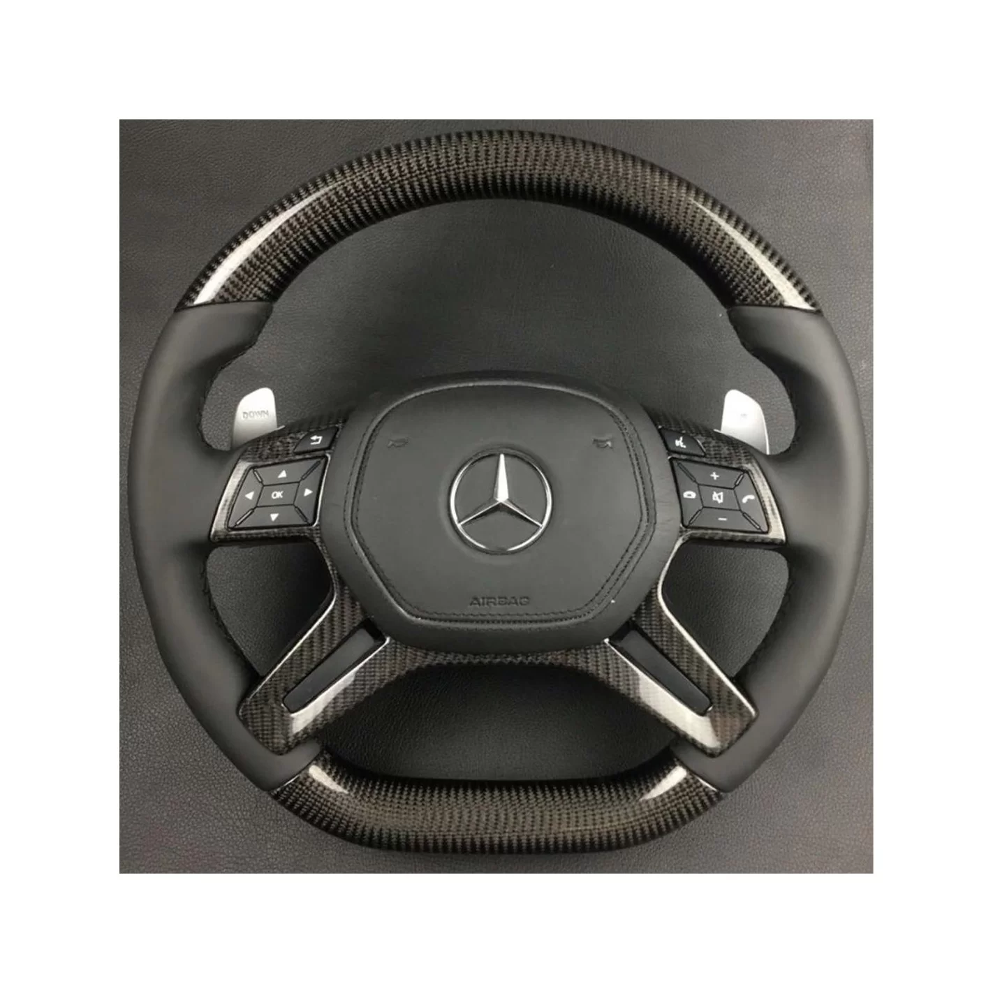 Carbon fiber steering wheel AMG for Mercedes-Benz G-Class W463 W166 W212 E-Class GL ML