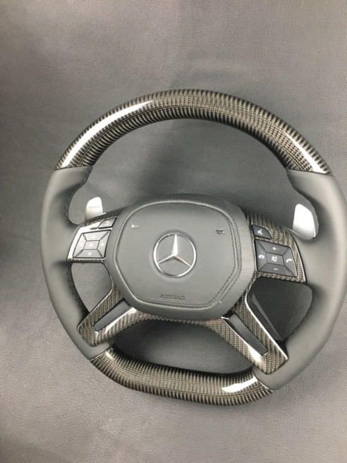 Carbon fiber steering wheel AMG for Mercedes-Benz G-Class W463 W166 W212 E-Class GL ML