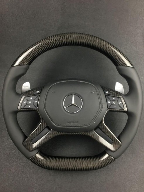 Carbon fiber steering wheel AMG for Mercedes-Benz G-Class W463 W166 W212 E-Class GL ML