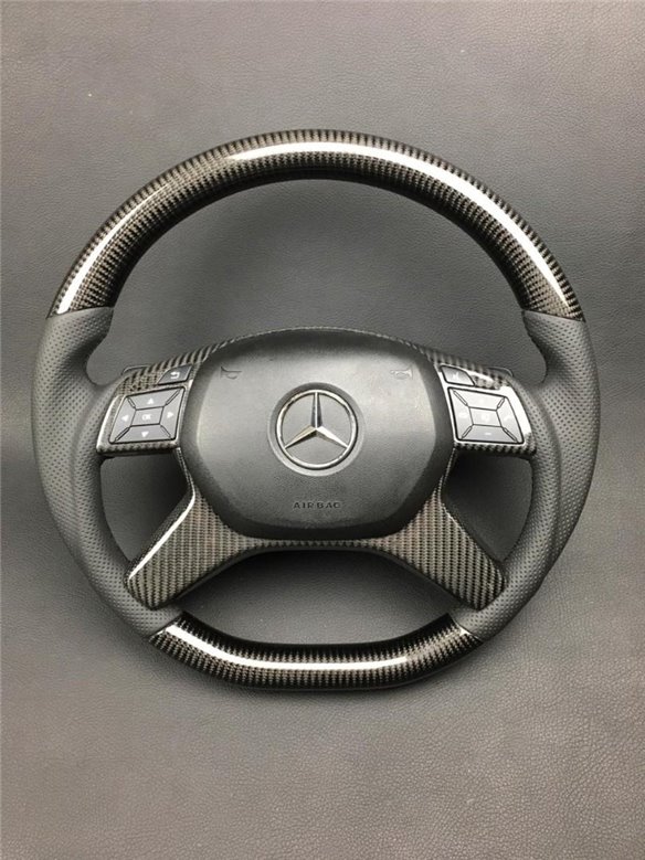 Carbon fiber steering wheel for Mercedes-Benz G-Class W463 W166 W212 E-Class GL ML