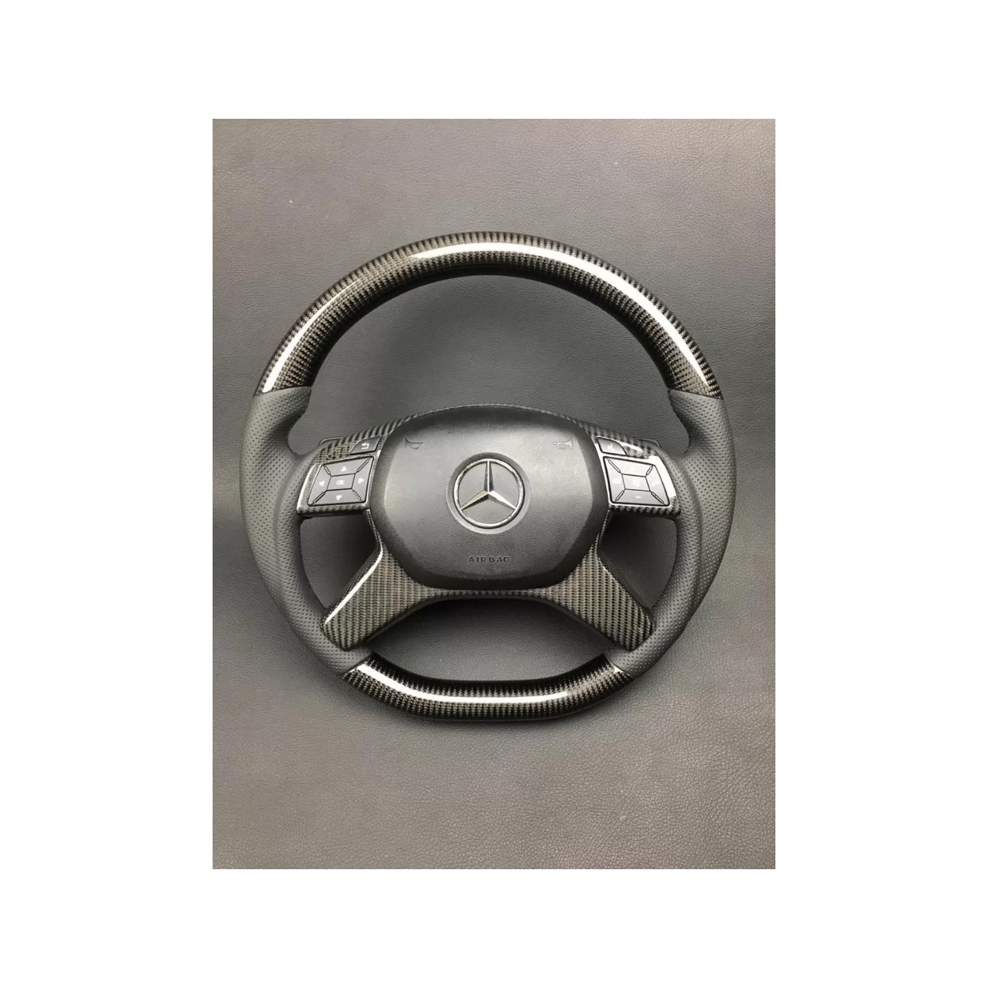 Carbon fiber steering wheel for Mercedes-Benz G-Class W463 W166 W212 E-Class GL ML