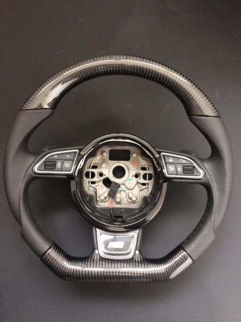 Audi RS6 RS4 RS5 RS7 SQ5 S4 S5 Steering Wheel Carbon Leather