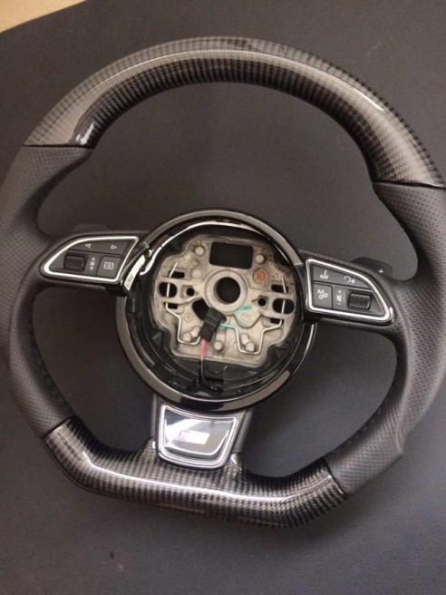 Audi RS6 RS4 RS5 RS7 SQ5 S4 S5 Steering Wheel Carbon Leather