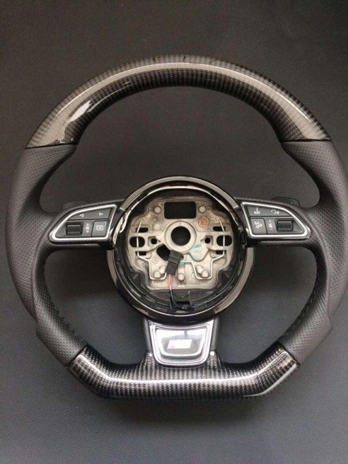 Audi RS6 RS4 RS5 RS7 SQ5 S4 S5 Steering Wheel Carbon Leather