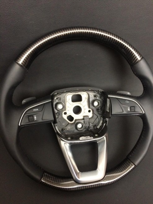 Audi Q7 Steering Wheel Carbon Leather