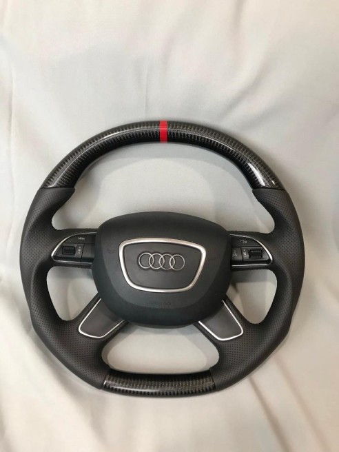 Audi A4 A5 Q5 Steering Wheel Carbon Leather