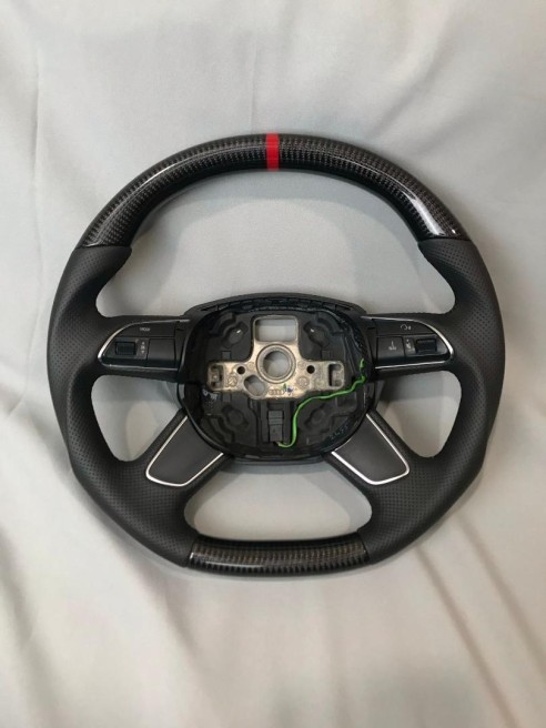 Audi A4 A5 Q5 Steering Wheel Carbon Leather