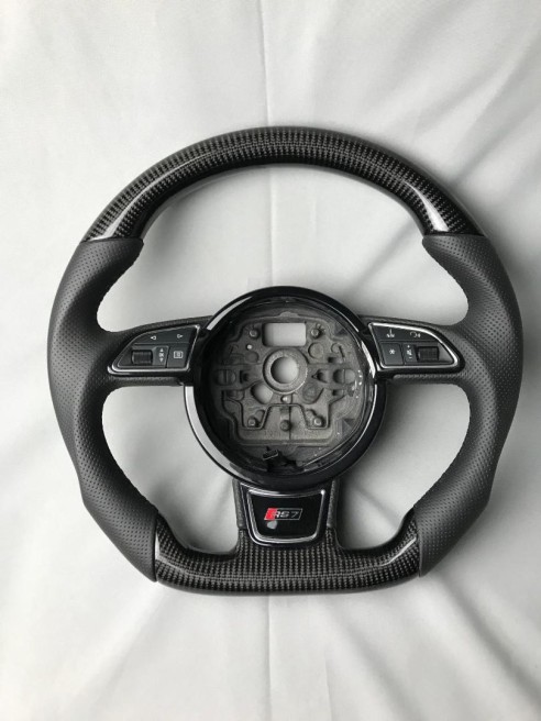 Audi A6 A7 A8 Steering Wheel Carbon Leather