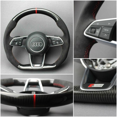 Audi TT R8 Steering Wheel Carbon Alcantara