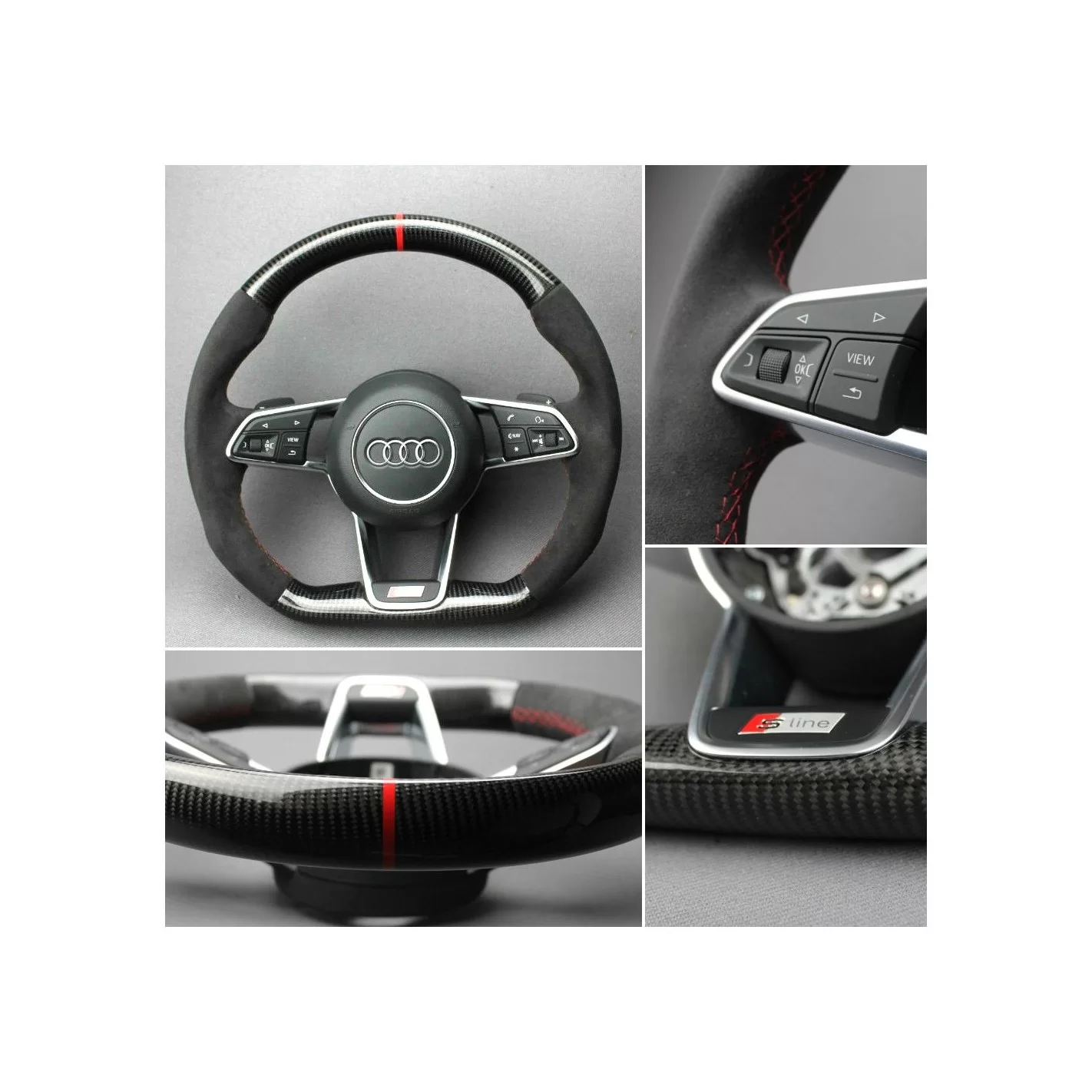 Audi TT R8 Steering Wheel Carbon Alcantara