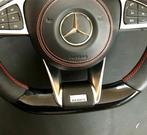 Mercedes-Benz GLE GLC GLS C CLA W205 W166 X166 Steering Wheel Piano Black Leather