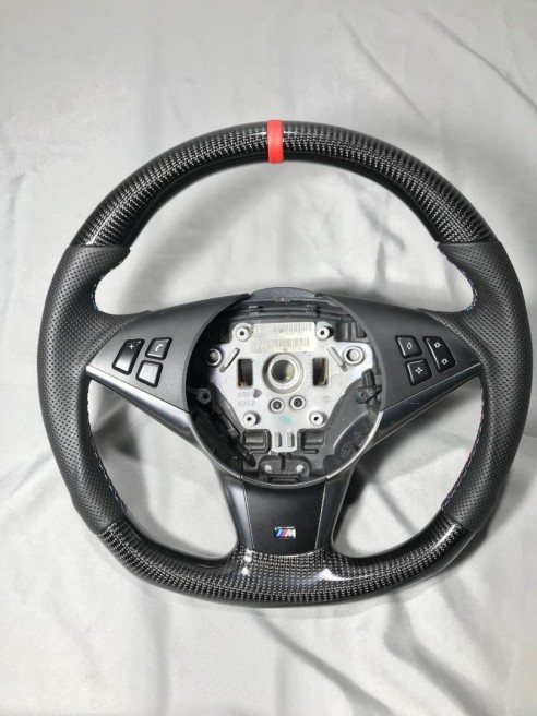 BMW E60 E63 E61 Steering Wheel Carbon Leather