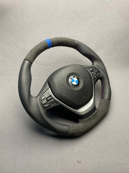 BMW F30 F22 F32 F33 X5 X6 Steering Wheel Leather Alcantara