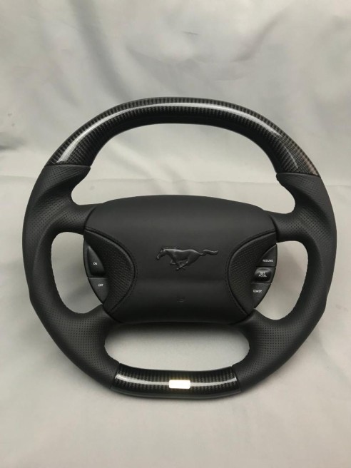 Ford Mustang Steering Wheel Carbon Leather