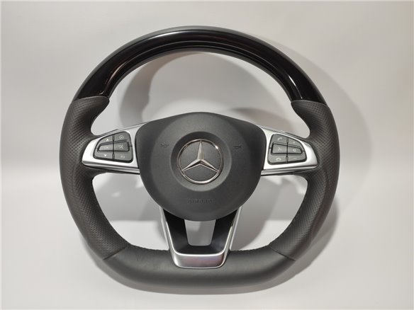 Mercedes-Benz GLE GLC GLS C CLA W205 W166 X166 Steering Wheel Black Piano Leather