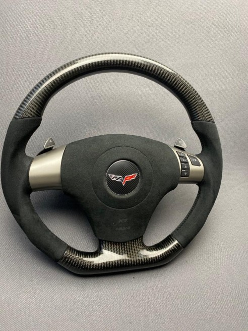 Chevrolet Corvette С6 Steering Wheel Carbon Alcantara