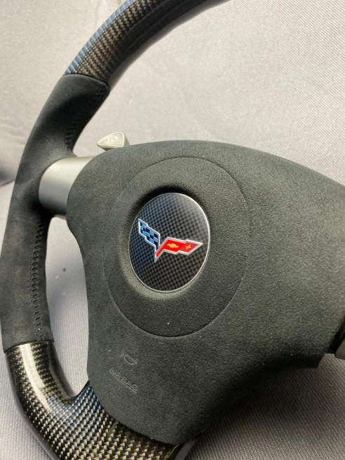 Chevrolet Corvette С6 Steering Wheel Carbon Alcantara