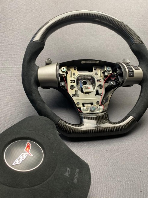 Chevrolet Corvette С6 Steering Wheel Carbon Alcantara