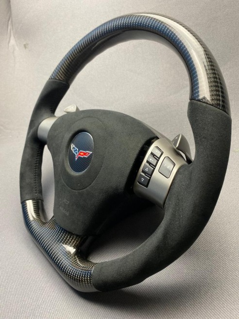 Chevrolet Corvette С6 Steering Wheel Carbon Alcantara