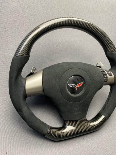 Chevrolet Corvette С6 Steering Wheel Carbon Alcantara