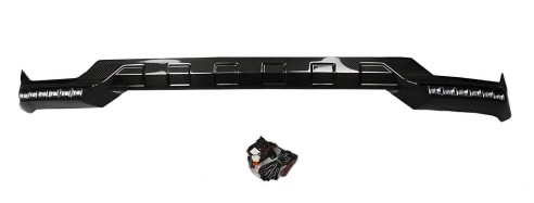 Carbon fiber front AMG bumper lip spoiler with LEDs for Mercedes-Benz G-Class W463