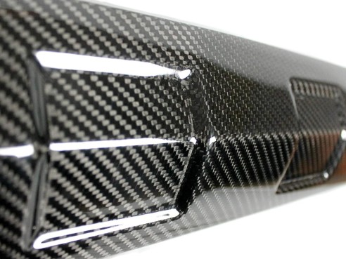 Carbon fiber front AMG bumper lip spoiler with LEDs for Mercedes-Benz G-Class W463