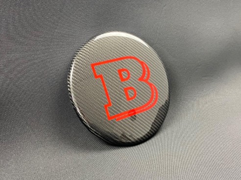 Carbon fiber front grille red badge emblem logo Brabus for Mercedes-Benz G-Wagon G-Class W463