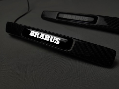 Carbon fiber Brabus Widestar led illuminated fenders side insertions for Mercedes-Benz G-Class W463