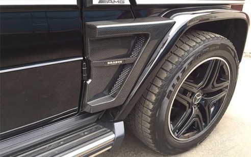 Carbon fiber Brabus Widestar led illuminated fenders side insertions for Mercedes-Benz G-Class W463