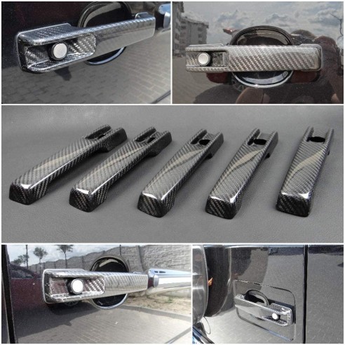 Carbon fiber Brabus door handles covers for Mercedes-Benz W463 G-Class