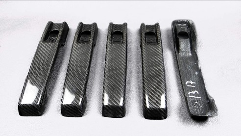 Carbon fiber Brabus door handles covers for Mercedes-Benz W463 G-Class