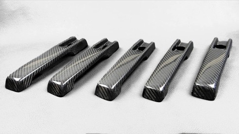 Carbon fiber Brabus door handles covers for Mercedes-Benz W463 G-Class